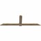 Ekena Millwork Eugene Rough Sawn Timber Gable Bracket, Douglas Fir, 96"W x 32"H x 2"D x 6"F, 8/12 Pitch GBW096X32X0206EUG00RDF - alternate 3